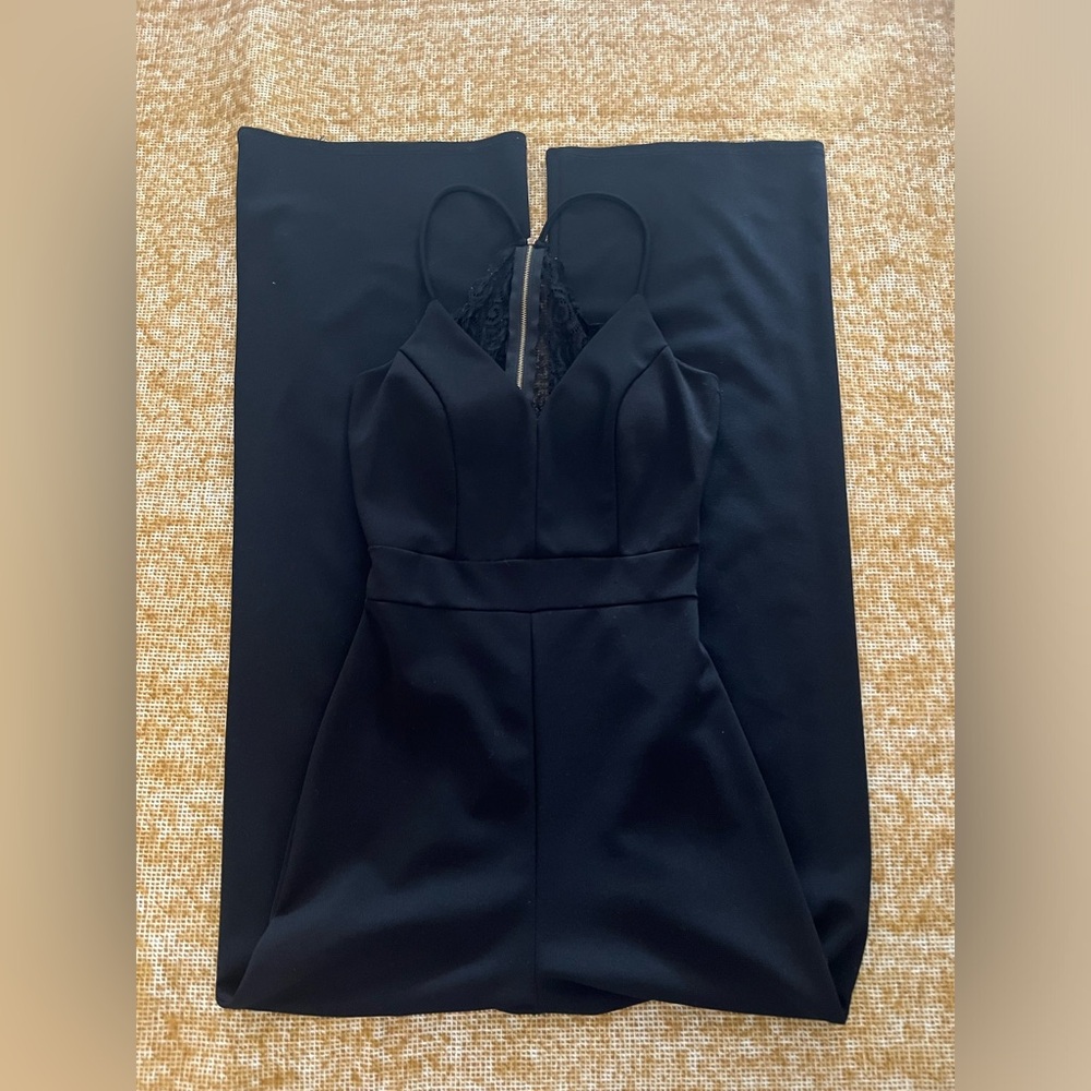 Black jump suit- Lace back